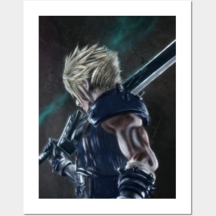 Cloud Strife FFVII Remake Posters and Art
